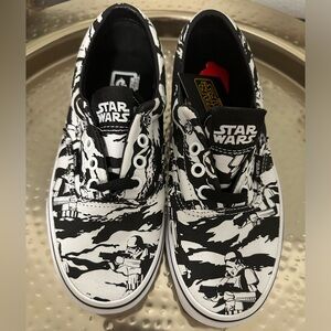 Vans Era Star Wars Storm Troopers Dark Side Sneakers Black & White Size 5 Men